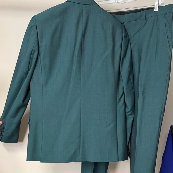 Paul Smith SOHO Fit Teal Green Two-Piece Wool Suit Jacket & Trousers - Picture 4 of 4